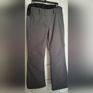 Polar Edge Women's Insulated Ski Snowboarding Pants Brown L stretch waist panel